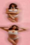 Horny sexy naked woman bedroom